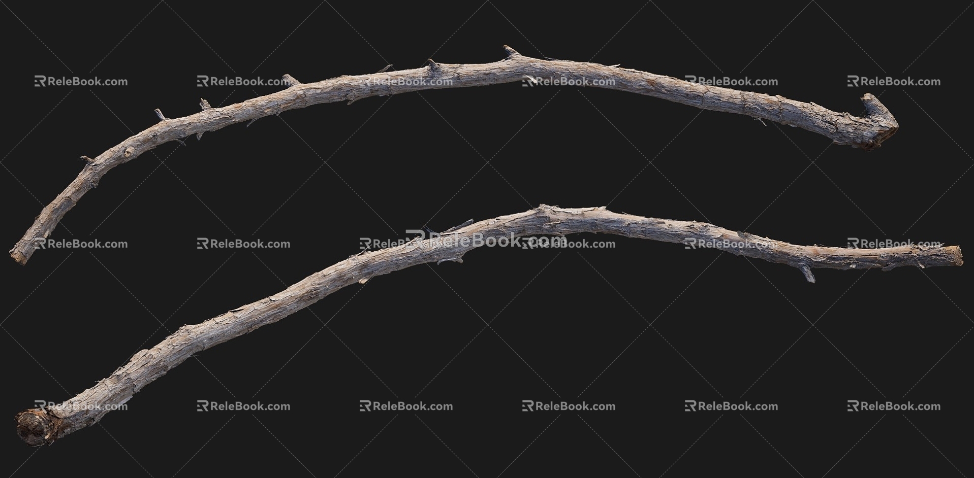 Branches Forest Trees Realistic Branches Games Forest Branches Big Mountain Fallen Trees Riverside Fallen Branches Trees Realistic Tree Stump 3d model