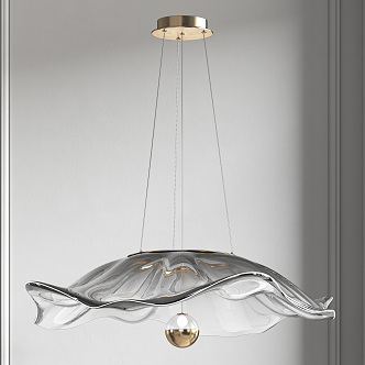 modern chandelier acrylic chandelier 3d model