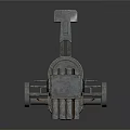 Vintage Multiple Barrel Wheeled Weapon With Metal Carriage And Old Fashioned Design