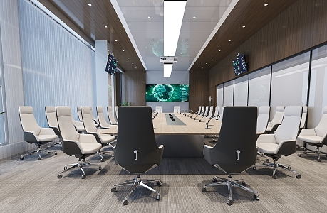 Modern Conference Room 3d model