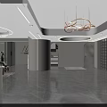 Elegant Modern Beauty Hair Salon Interior With Comfortable Sofa Green Plants And Stylish Reception Desk