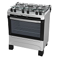 Five-eye floor cooker 3d model