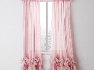 modern bed curtain gauze curtain model