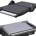 Kitchen Appliance With Non Stick Double Sided Cooking Plates And Temperature Control Knob