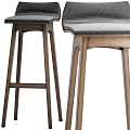Modern Wooden Bar Stools With Comfortable Seats And Sleek Leg Design