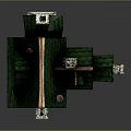 Fairy Tale Cottage Building With Green Roof Wooden Structure Small Windows Chimney And Weather Vane
