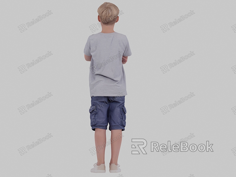 modern boy young vigor figure model