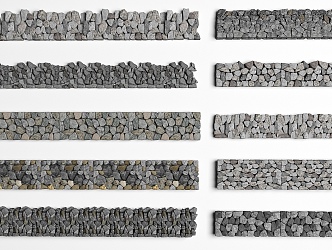 Stone Wall Landscape Wall Earth Wall Country Landscape Wall 3d model