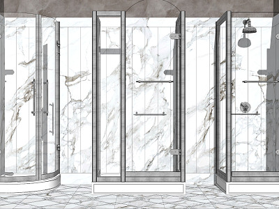 Modern shower room shower room combination model