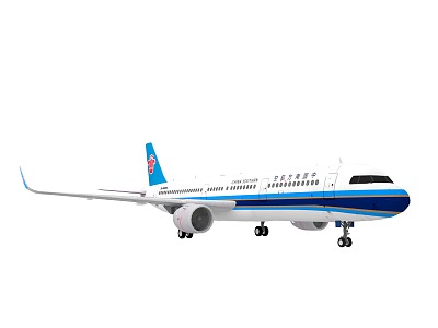 aircraft passenger plane 3d model