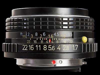 Camera lens 3d model