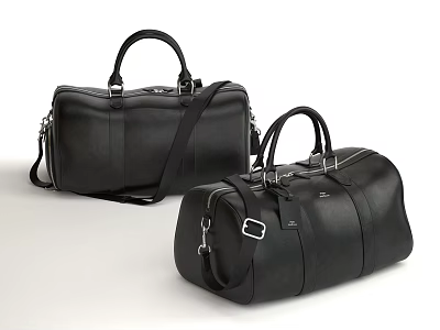 Travel Bag Backpack Clothing Light Luxury Men's Clothing Leather Store Display Window Zipper Bag Men's Clothing 3d model