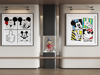 Cartoon Hanging Painting Cartoon Hanging Painting Children's Painting 3d model