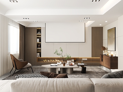 modern living room model