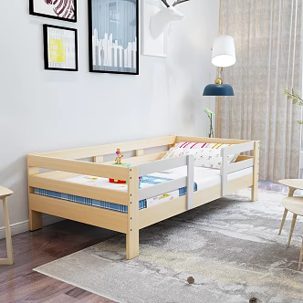 Modern Children's Bed Splice Bed 3d model