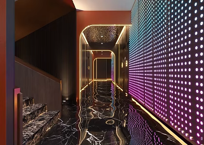 KTV Corridor Aisle 3d model