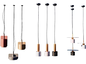 Modern chandelier 3d model