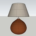 Modern Chestnut Table Lamp Bedside Lamp Nightlight 3d model