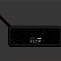Bluetooth Wireless Portable Headphone Speaker With Black Starry Pattern Hanging Strap And Top Controls