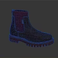 Brown Leather Chelsea Boots With Red Elastic Side And Red Textured Sole