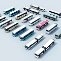 modern bus 3d model