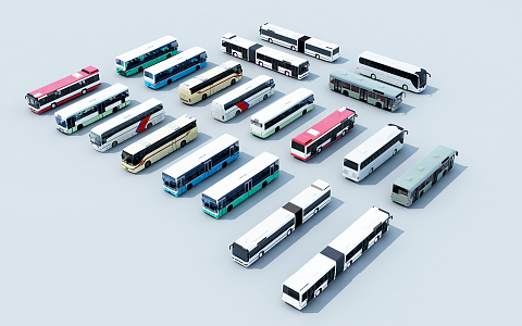 modern bus 3d model