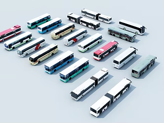 modern bus 3d model