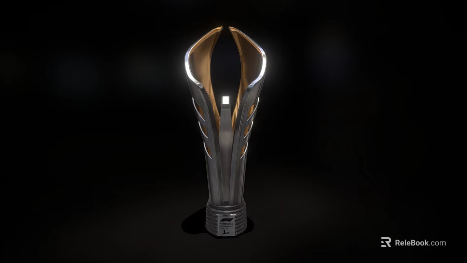 Stunning Modern Metallic Trophy With Illuminated Accents And Elegant Design 3d model 
