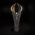 Stunning Modern Metallic Trophy With Illuminated Accents And Elegant Design