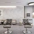 Modern Hair Salon Interior Design With Styling Chairs Mirrors And Natural Light
