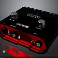Electronic Audio Interface With Black Red Design Control Knobs And Ports