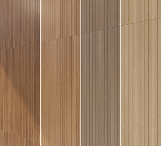 Wood veneer wall panel 3d model