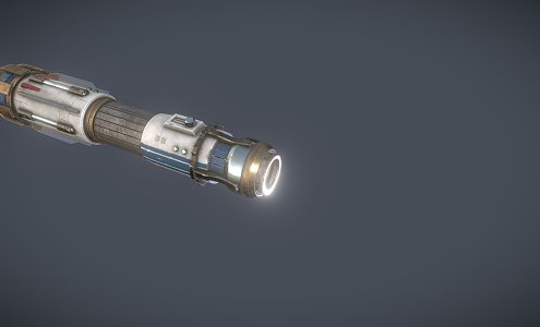 Custom lightsaber 3d model