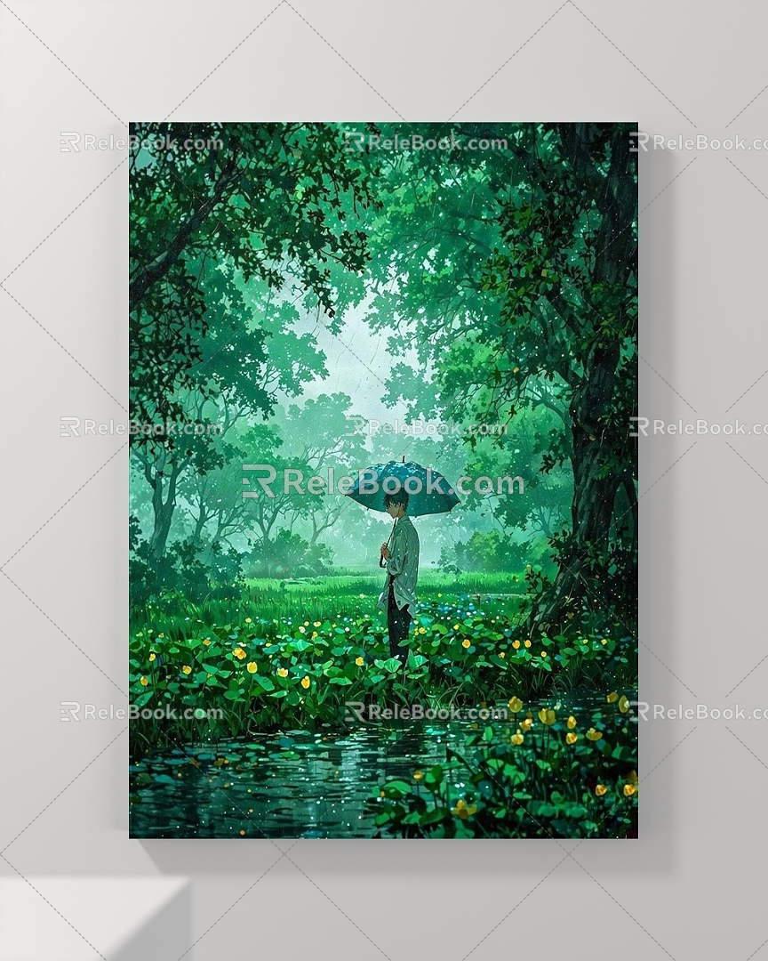 Decorative Painting Animal Painting Landscape Painting Abstract Painting Figure Painting 3d model