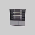 Modern Luxury Purple Grey Decoration Cabinet With Open Shelves And Ample Home Storage Space