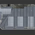 Multi Story Office Building With Gray Roof Beige Exterior Walls And Multiple Windows