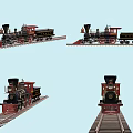 Modern Train 3d model