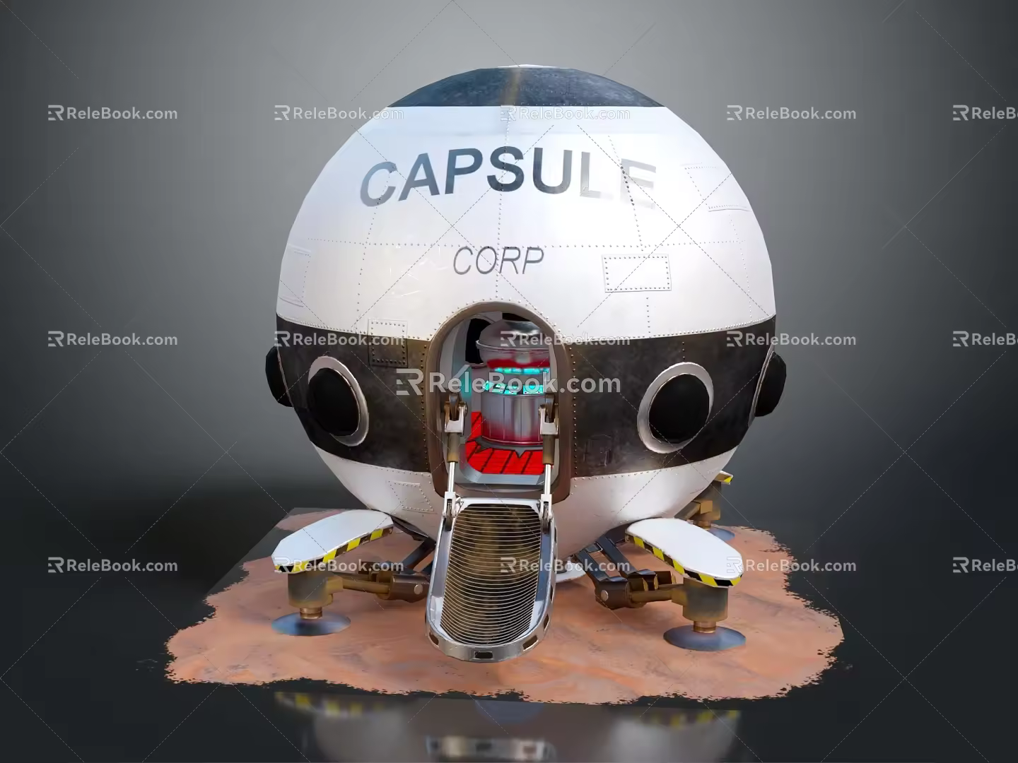 modern life-support module life-support system science-fiction module life module 3d model