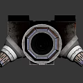 Industrial Machinery Component Featuring Metallic Casing And Cylindrical Connecting Parts