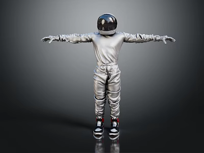 Modern Astronaut Spaceman Space Suit Space Suit 3d model