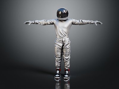 Modern Astronaut Spaceman Space Suit Space Suit 3d model