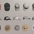 Various Trendy Baseball Caps and Wide Brimmed Hats with Different Colors and Styles