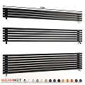 Black Horizontal Radiators With Modern Sleek Design For Home Heating