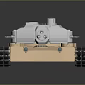 Detailed Military Tank 3D Model With Tracks Turret And Cannon Design