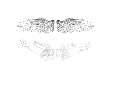 Modern Wing Wall 3d model