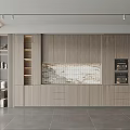 Modern Kitchen Interior Design With Wooden Cabinets Marble Backsplash And Built-in Ovens