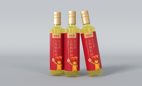 modern edible oil 3d model