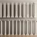 Columns Roman Column Square Column Head 3d model