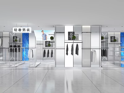 Fashion men's clothing store 3d model