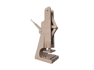 Manual Metal Press Machine With Hand Lever And Sturdy Base For Industrial Use 3d model